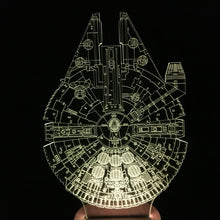 Millennium Falcon Light Star Wars 3D LED Nightlight