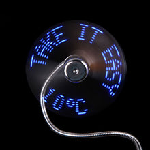 Flexible LED USB Fan with Real time Temperature Display